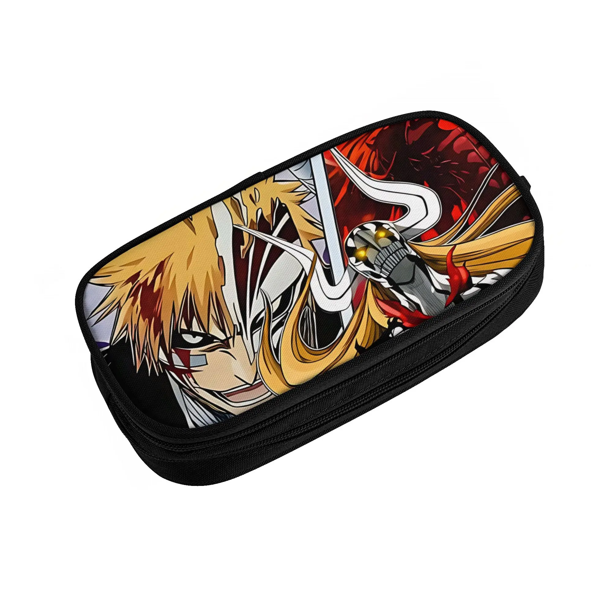 1 Piece FinalGetsuga Pencil Case for Students Gifts Pen Box Pencil Bag  BLEACH Stationery Supplies Pen Holder Bag