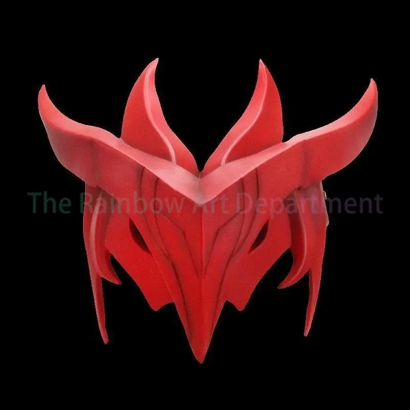 لعبة الهالوين League of Legends cos Yon Face Mask Dress Up Prom Demon Resin Glow Mask