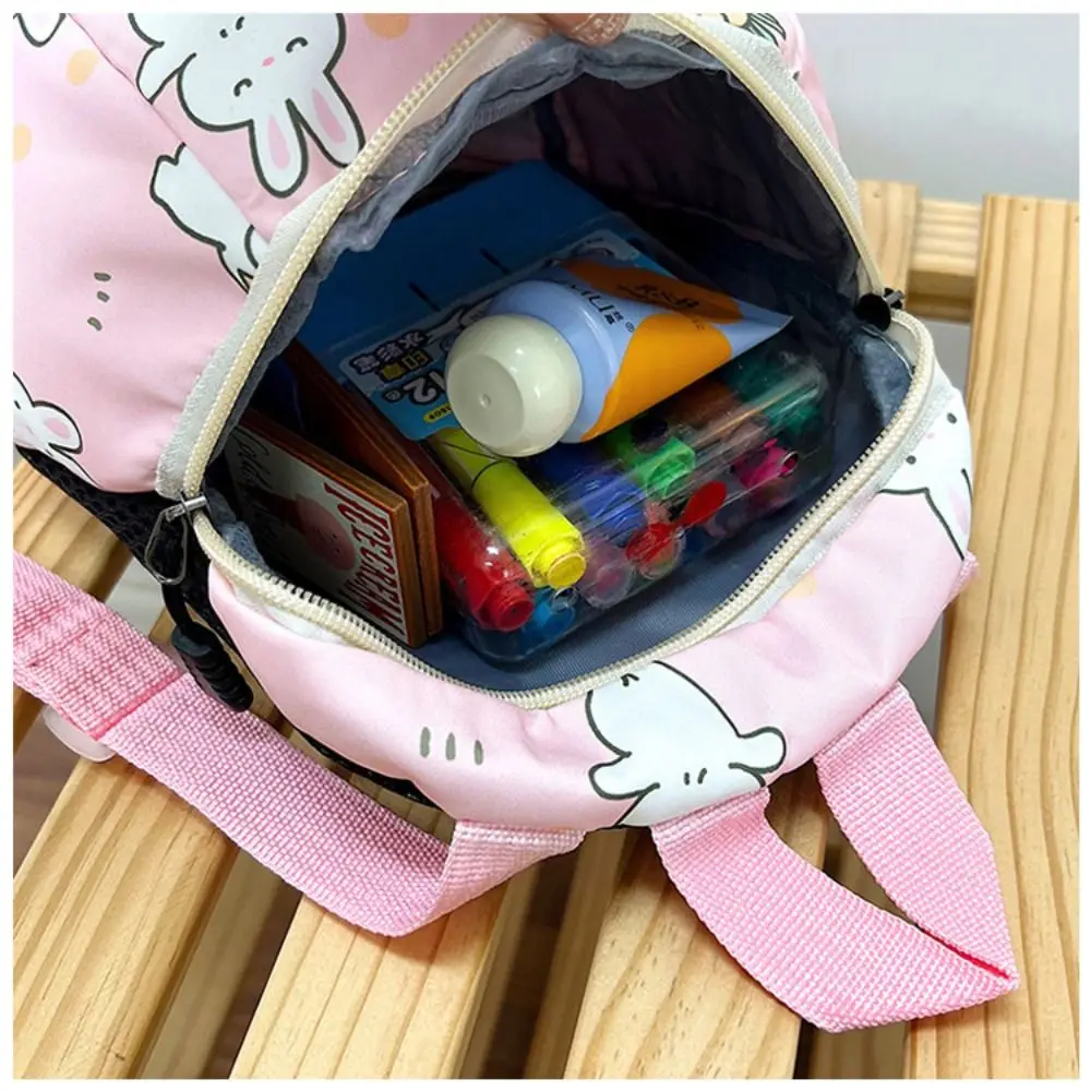 Rabbit Pattern Bucket Bag The New Multicolor Nylon Fabric Backpack Cartoon Animation Children's Bag Kid's