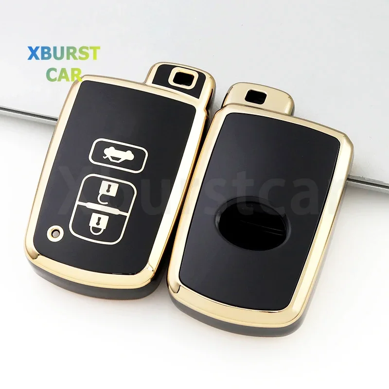 3 Buttons TPU Car Key Case Cover for Toyota Camry Land Cruiser Highlander Prado Auris Avalon Prius CHR Aygo Corolla Yaris RAV4