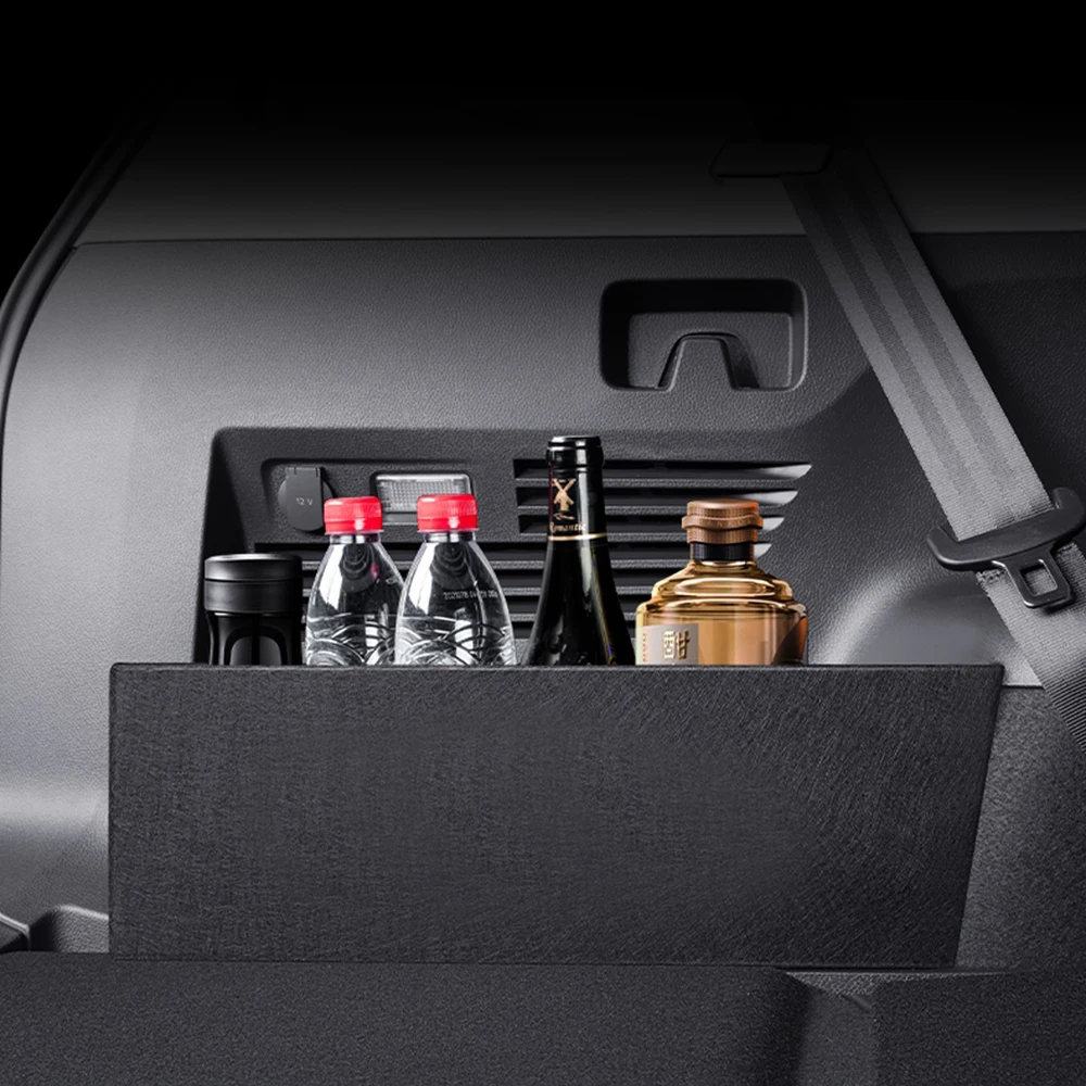 Car Trunk Side Storage Organizer Panel Bag for VW Volkswagen ID.6 Crozz Anti-Slip Pocket Cargo Partition Board Auto Accessories