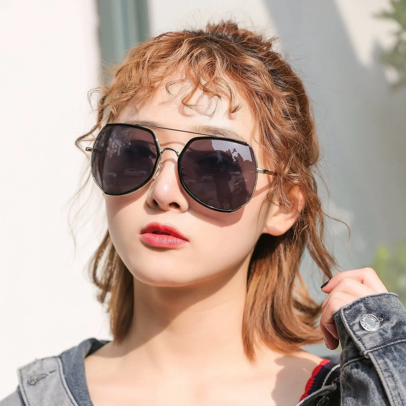 New sunglasses for women with polarized light and large frame, Korean version, same model as popular online men and women with