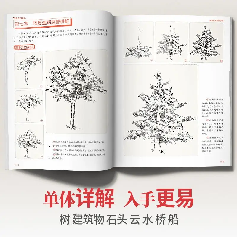 HVV Landscape Sketching Techniques Architecture Landscape Linear Copying Template Line Drawing Composition Sketching Photo Book