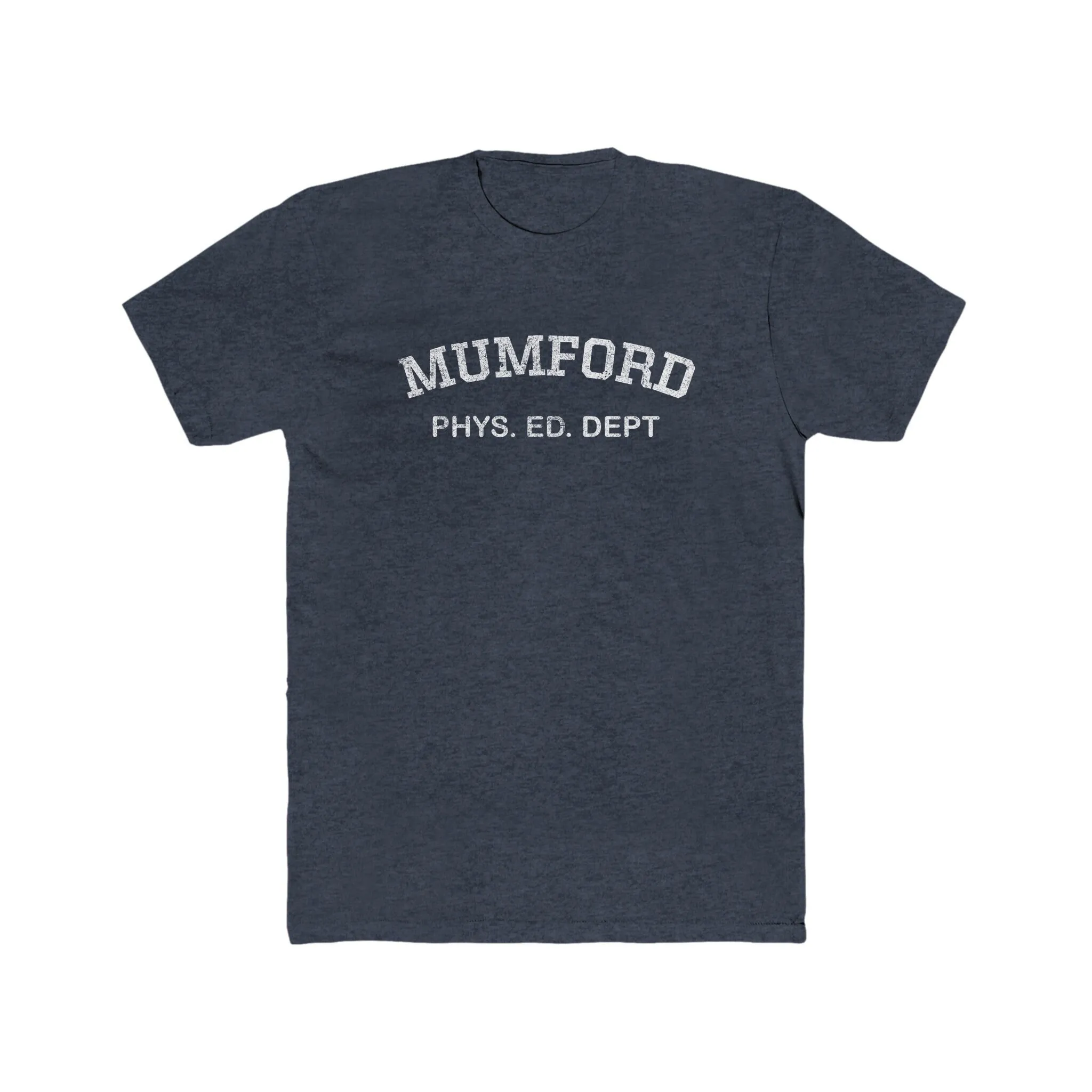 Mumford Phys Ed Dept Vintage Look Heathered 50 Blend Gym T Shirt