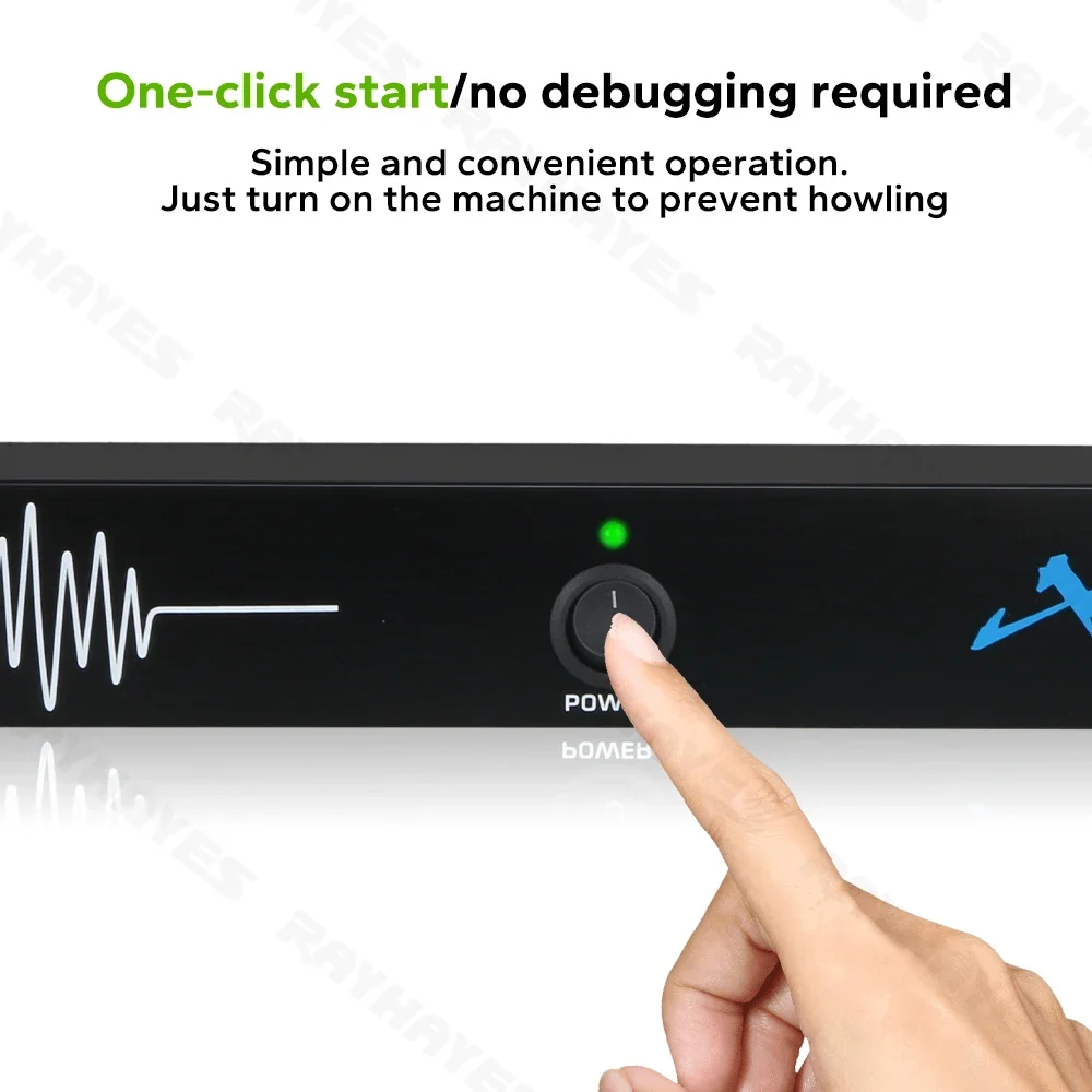 Rayhayes معالج قامع ردود الفعل الصوتي نظام ميكروفون مؤتمرات عالي الجودة 6 في 6 خارج للمرحلة وKTV