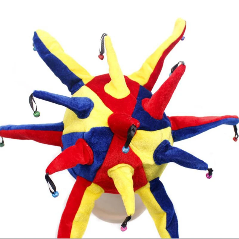 Cosplay Fancy Clown Hat Creative Adult Children Clown Hat Carnival Party  Accessories Clown Decorative Hat Dance Dress Up Props