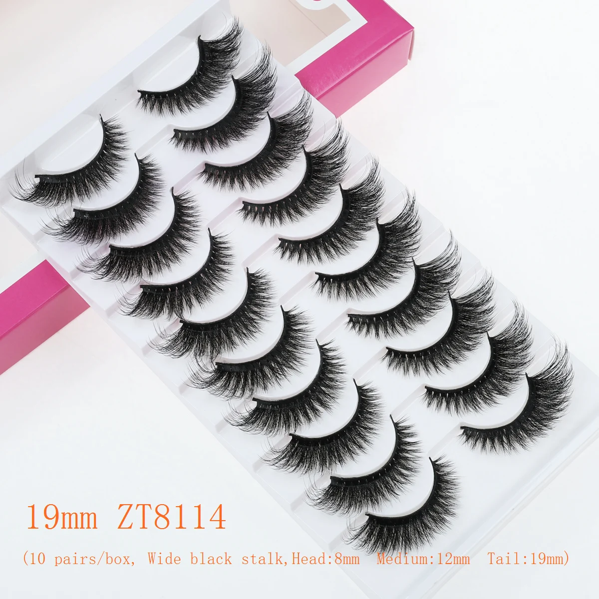 Xuanfeiwu Dense Stage Influencer アニメメイクツール アイテール細長い角度付きフライングマンガ ハードステムつけまつげ フルストリップ ふわふわ 5D リアルなパフォーマンスまつげ