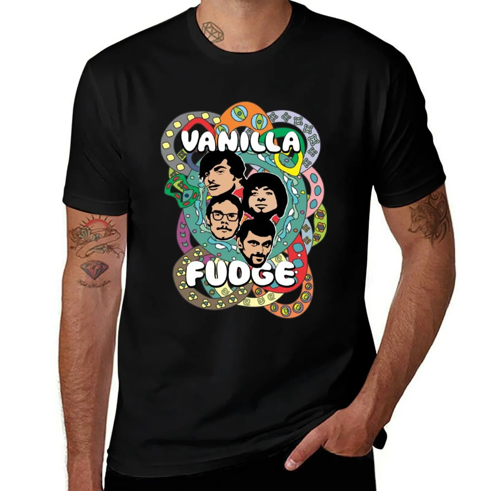 Vanilla Fudge T-Shirt Creative Graphic Tee Shirt T-Shirt