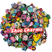 100pcs Mixed Random Superhero Cartoon Shoe Charms for Clogs Sandals Decoration Accessories Shoe Buckle for Friends Gifts