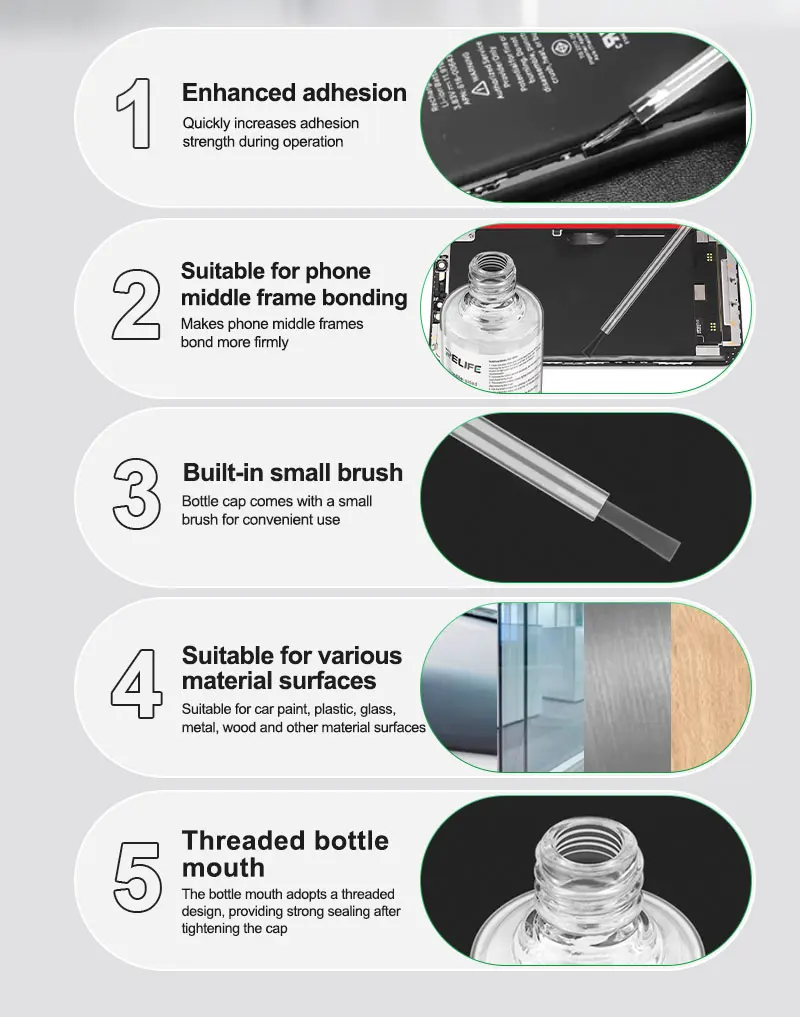 RELIFE G-22 Double-Sided Adhesive Primer Suitable for Moblie Phone Middle frame LCD Screen Bezels Repair Adhesion Strength Repai