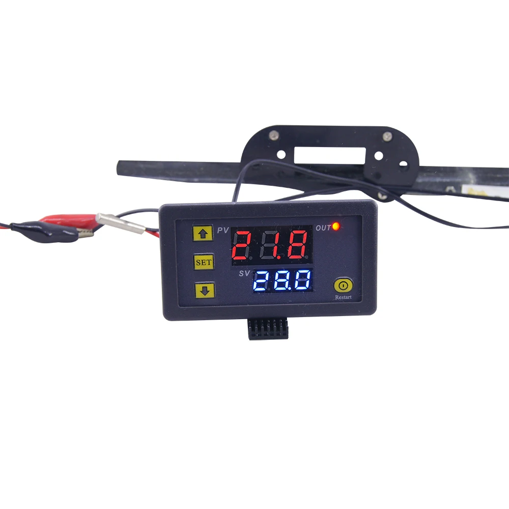 Voktta DC 12V 24V AC 110V 220V W3230 Regolatore di Temperatura Termostato Digitale LED Diaplay Sensore NTC Interruttore di Controllo della Temperatura