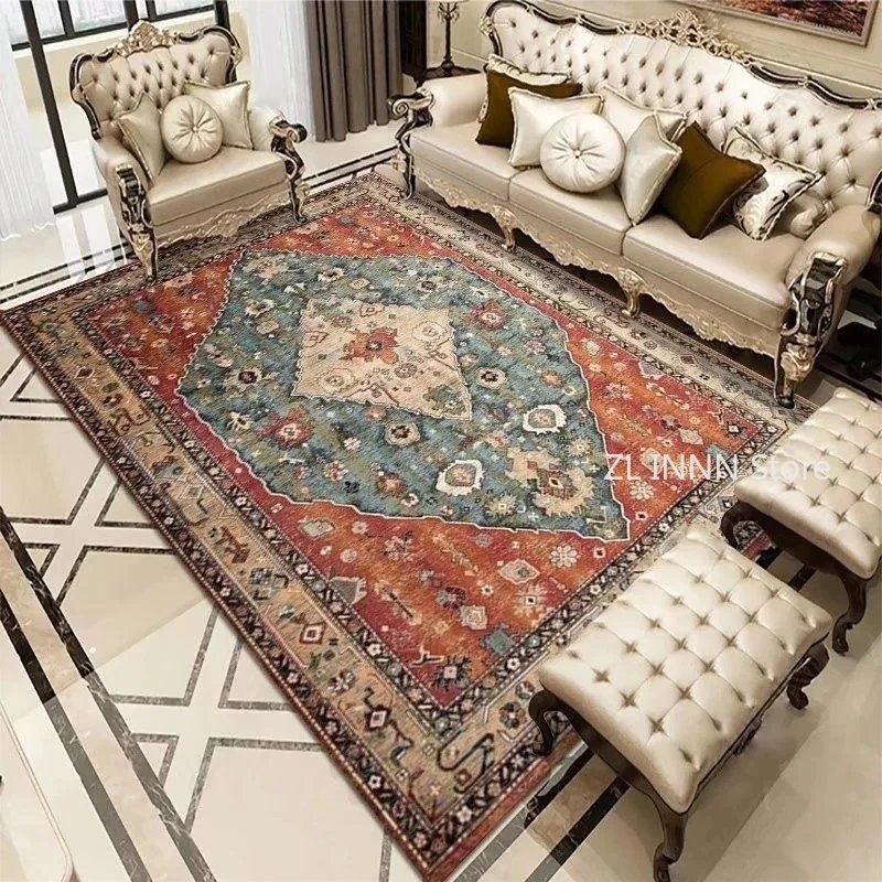 Bohemia oturma odası kilim dekorasyon yatak Deluxe anti kayma paspaslar geniş alan halı salonu İran halısı yıkanabilir