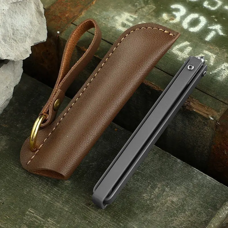 

2 In 1 Mini Folding Knife with Bag, Broken Window Tool ,Outdoor Survival Pocket Knives Gear EDC Self Defense Hand Tools