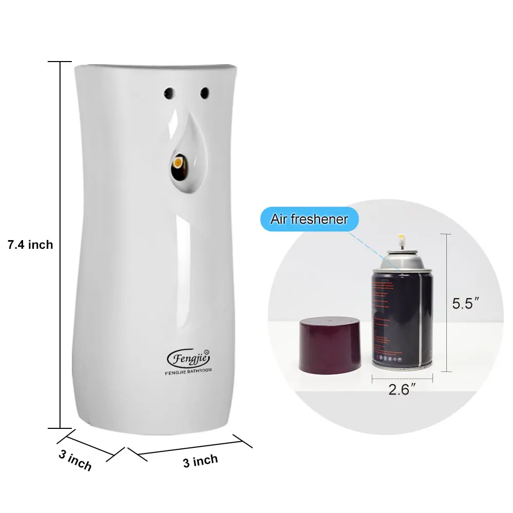 Air Spray Freshener Automatic aerosol Dispenser Wall Mount/Free Standing refillable filling Fragrance for Home Room Office Hotel