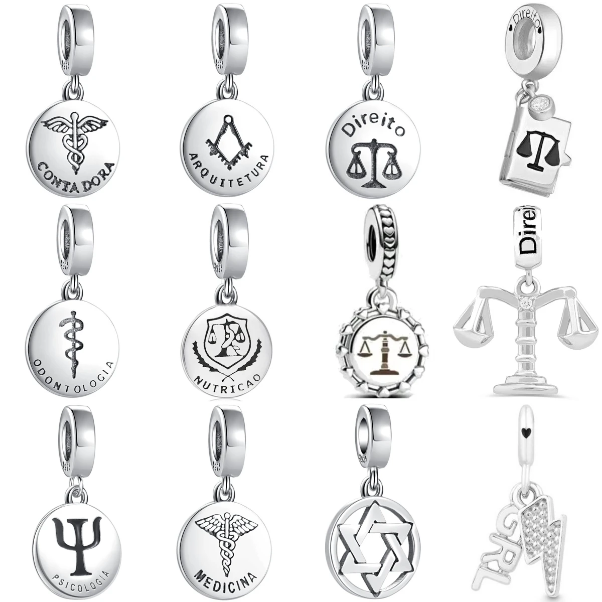 

Новый шарм из стерлингового серебра 925 пробы, подходит для оригинального браслета, аксессуары, женские ювелирные изделия, баланс, профессия