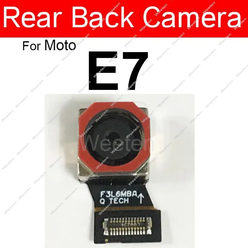 Back Frontal Selfie Camera For Motorola MOTO E7 E7Plus E7 Power E7i Power Rear Front Facing Camera Module Parts