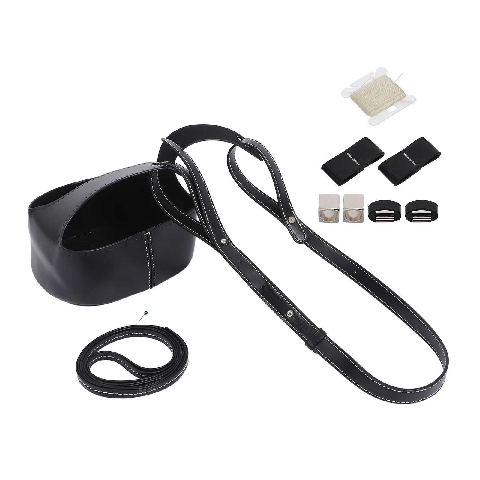 

1Set Small Bucket Bag Making Kit DIY Woven Purse with Drawstring Closure Lightweight Comfortable Strap for Women Daily Commute