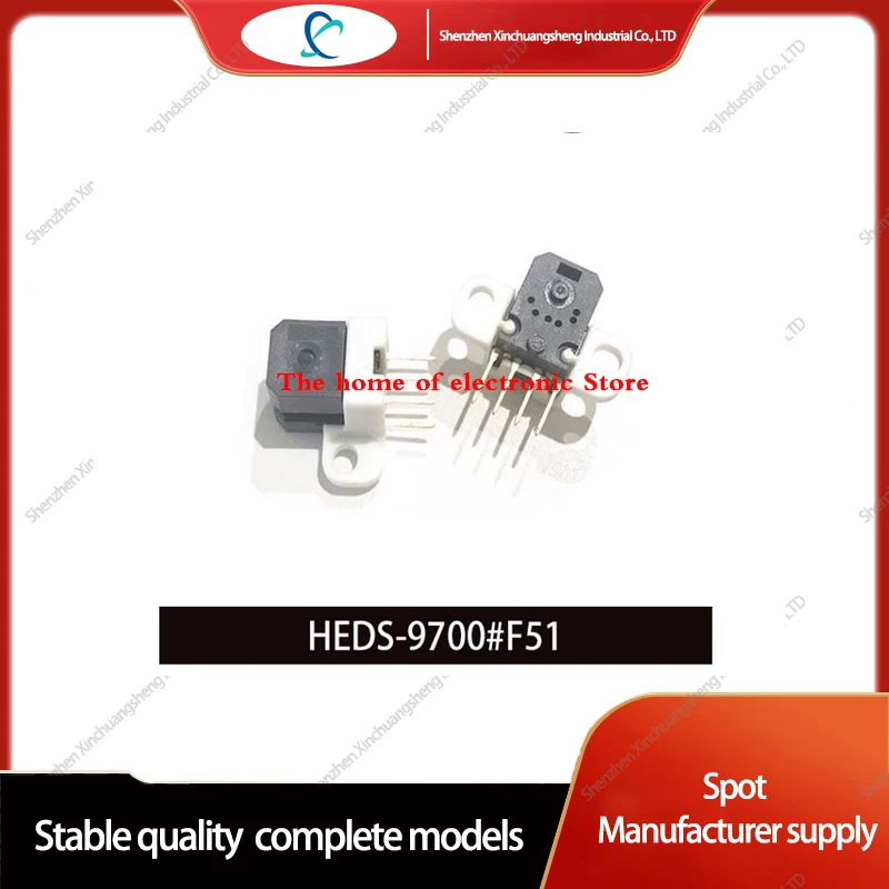 2PCS HEDS-9700 # F51 HEDS-9700-F51 Raster Decoder 256 Pulse 5V Sensor 2-Phase Optoelectronic Reading Head