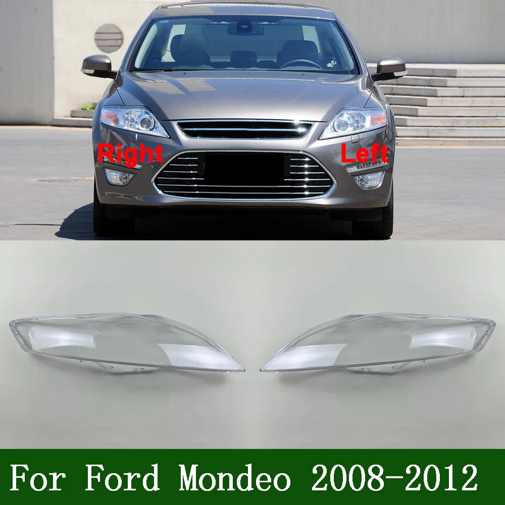 For Ford Mondeo 2008 2009-2012 Headlight Cover Headlamp Lamp Shell Lampshade Transparent Shade Replace Original Lens Plexiglass