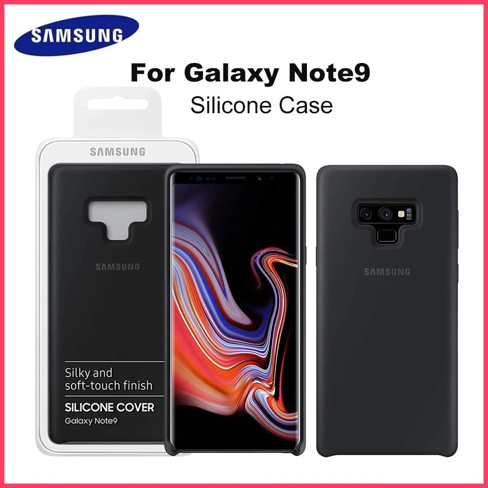 

Оригинальный силиконовый чехол для Samsung Galaxy Note 9 для Galaxy Note 9, мягкий сенсорный силиконовый защитный чехол