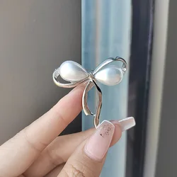 Fashion Bow Brooch For Women Luxury Pearl Brooch For Girls Clothes Accessories Fine Jewelry Party Gifts
