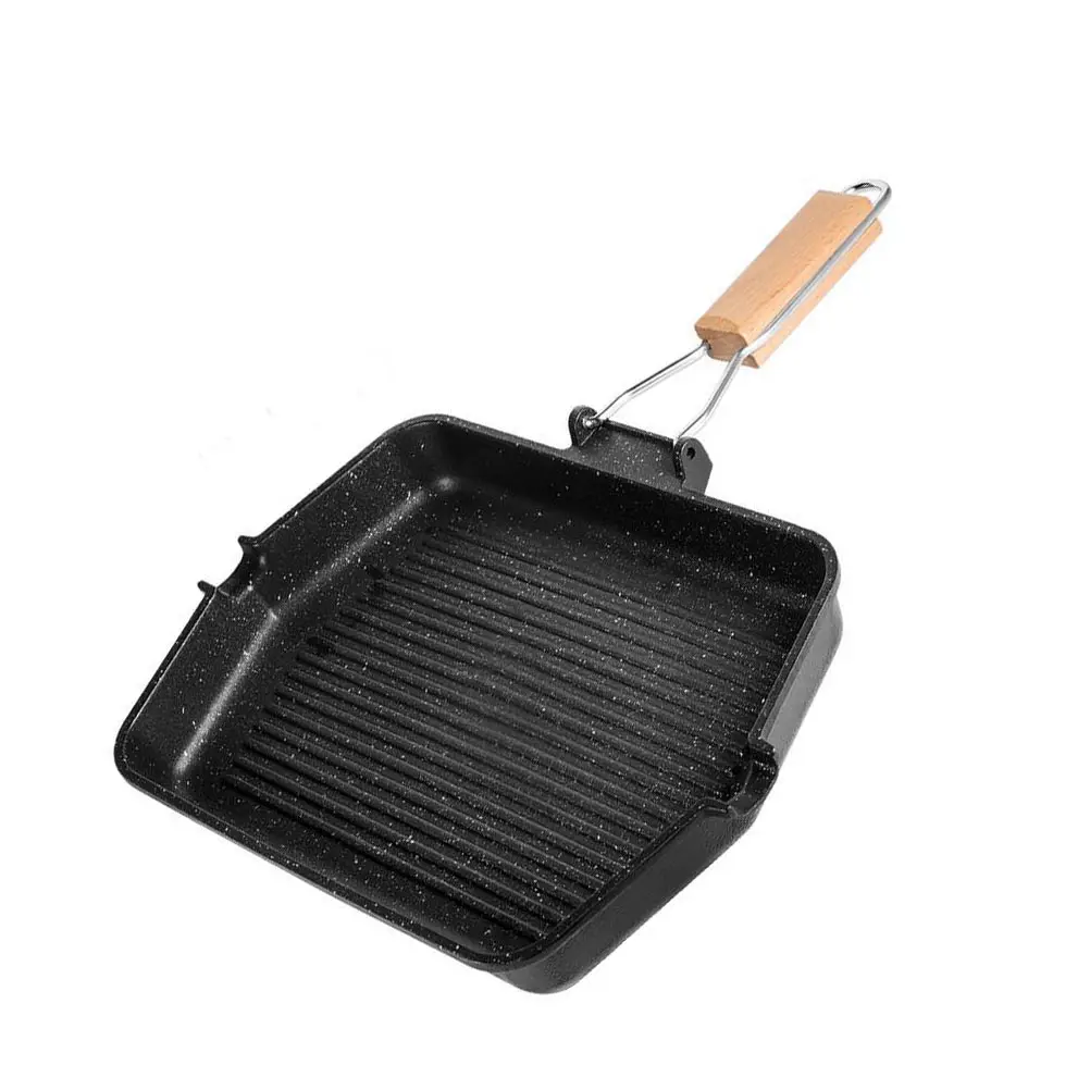 

Aluminum Die Casting Smokeless Frying Pan Teppanyaki Grill Platter for BBQ Kitchen Cookware Non Stick Easy Clean Household Tool