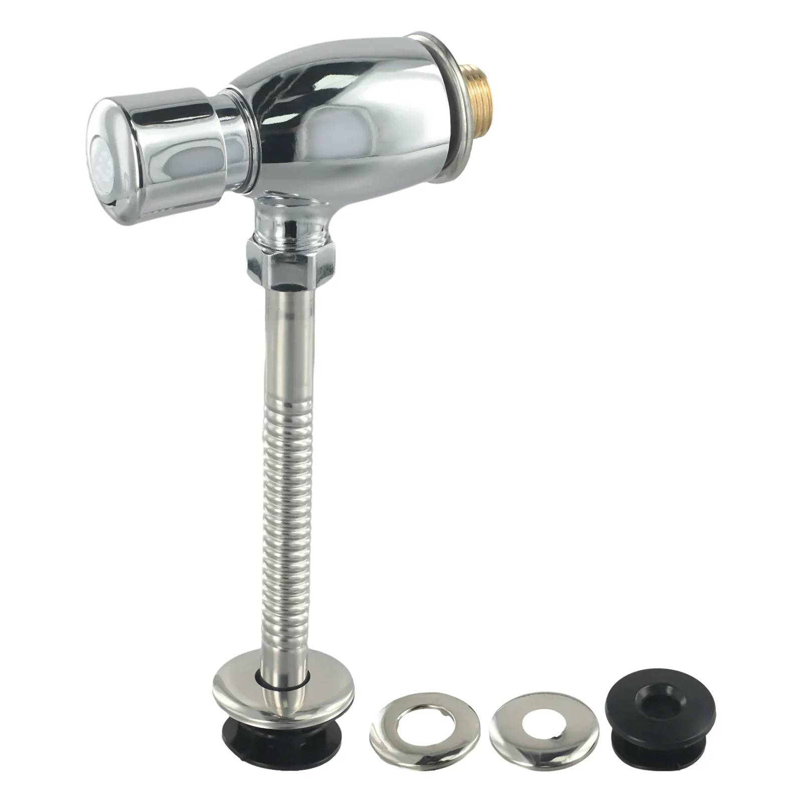 1PCS Flush Valve Metal Urinal Flushing Valve For Public Toilets Button Type Manual Delay Automatic Shutoff For Public Toilets