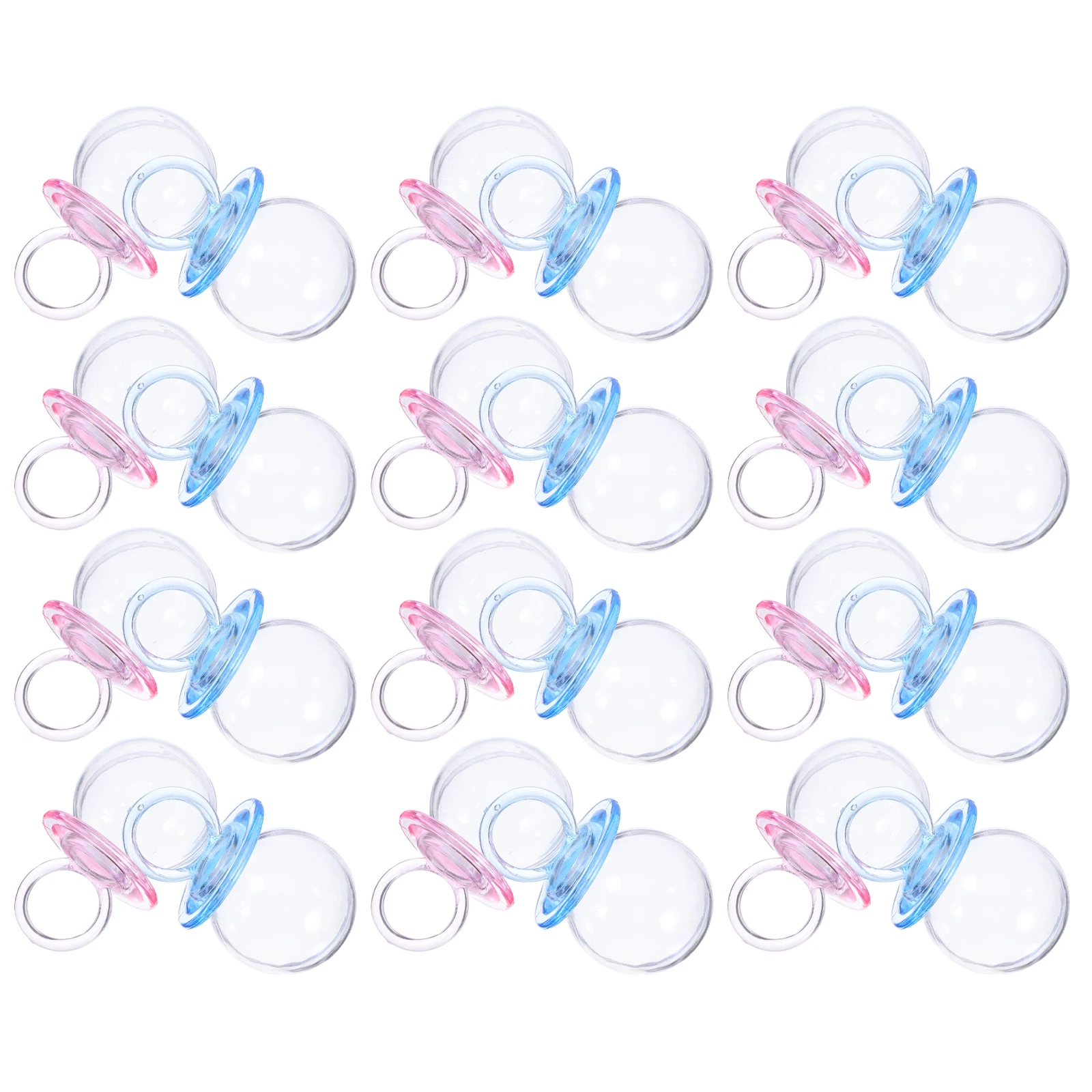 

24 Pcs Pacifier Candy Box Shower Treat Boxes Transparent Jars Containers Infant