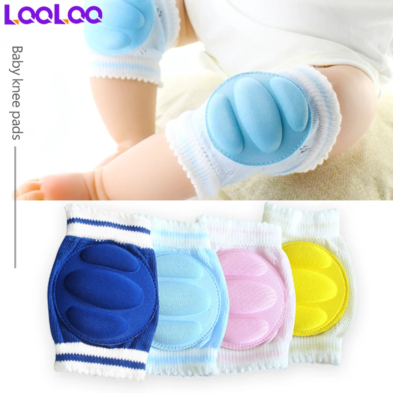 1Pair Baby Knee Pads for Crawling with Sponge,Anti-Slip Knee Pads Leg Warmers Protective Cover for Unisex Babies Infant Toddler