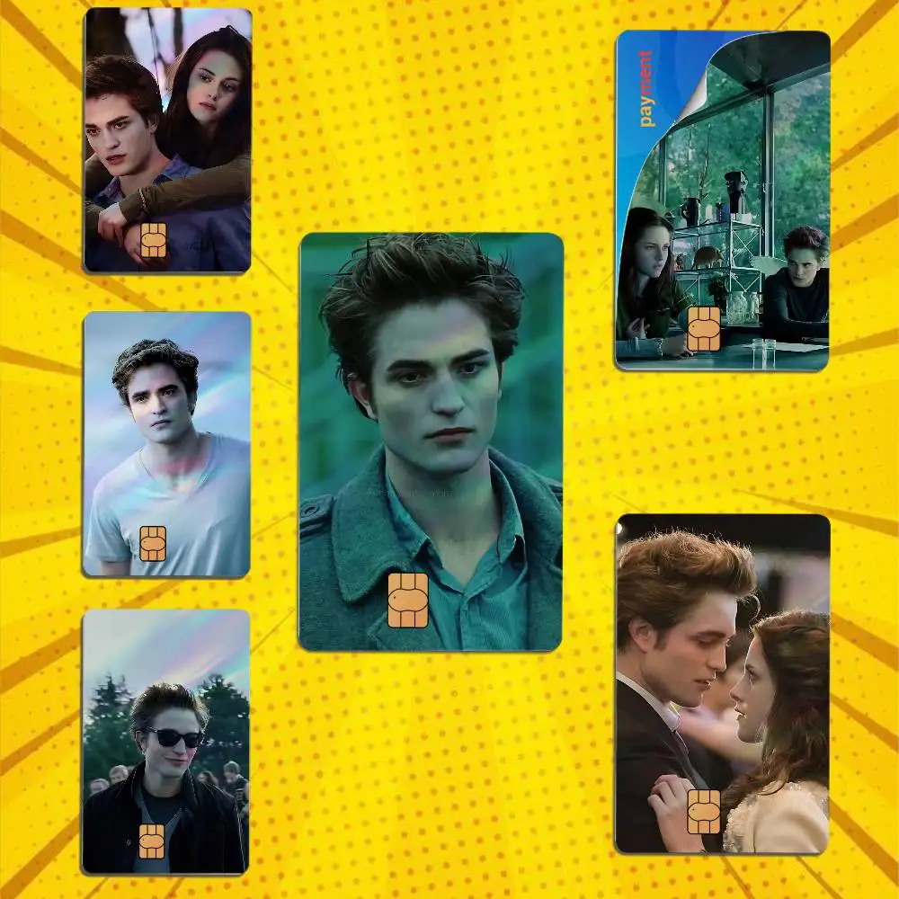 Edward Bella Swan Twilight Laser-like texture Card Stickers Credit Visa Debit Bank Charge Card Bus Metro Waterproof Sticker