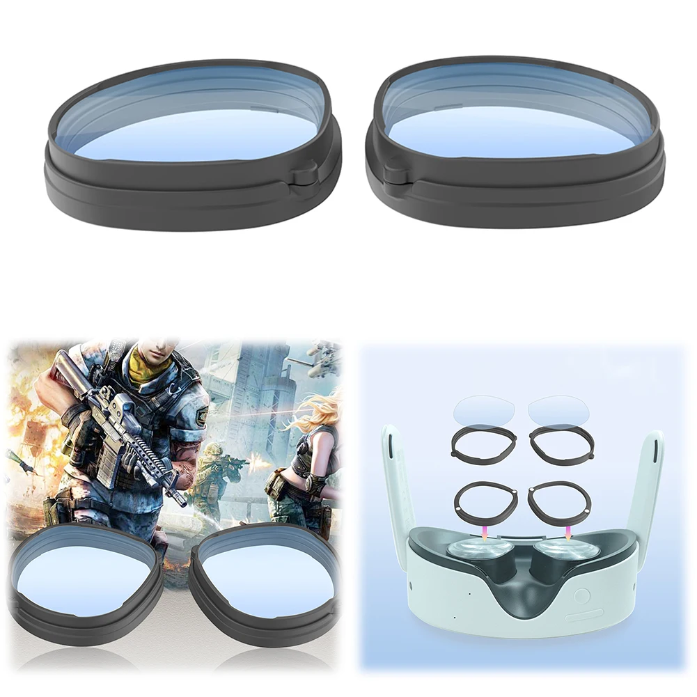 For Meta Quest 3S VR Glasses Glasses Spacer Protector Anti-Scratch VR Headset Mirror Magnetic Prevent Eyeglass From Scratching