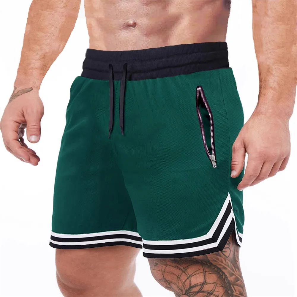 Men Shorts Breathable Mesh Knee Length Jogger Basketball Casual Workout Shorts for Men Short Pants