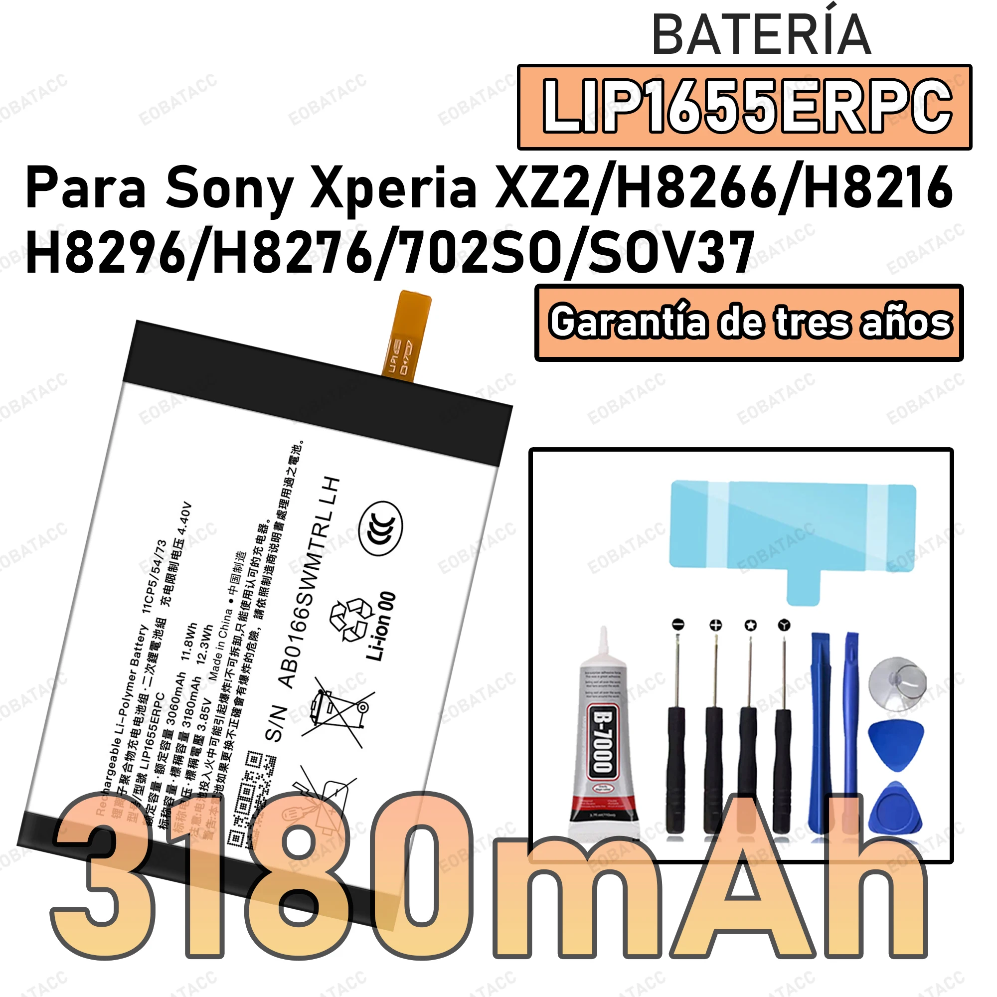 

100% New Zero Cycle 3180mAh LIP1655ERPC Battery For Sony Xperia XZ2 H8296 PF22 SO-03K SOV37 702SO H8216 Batteries Bateria