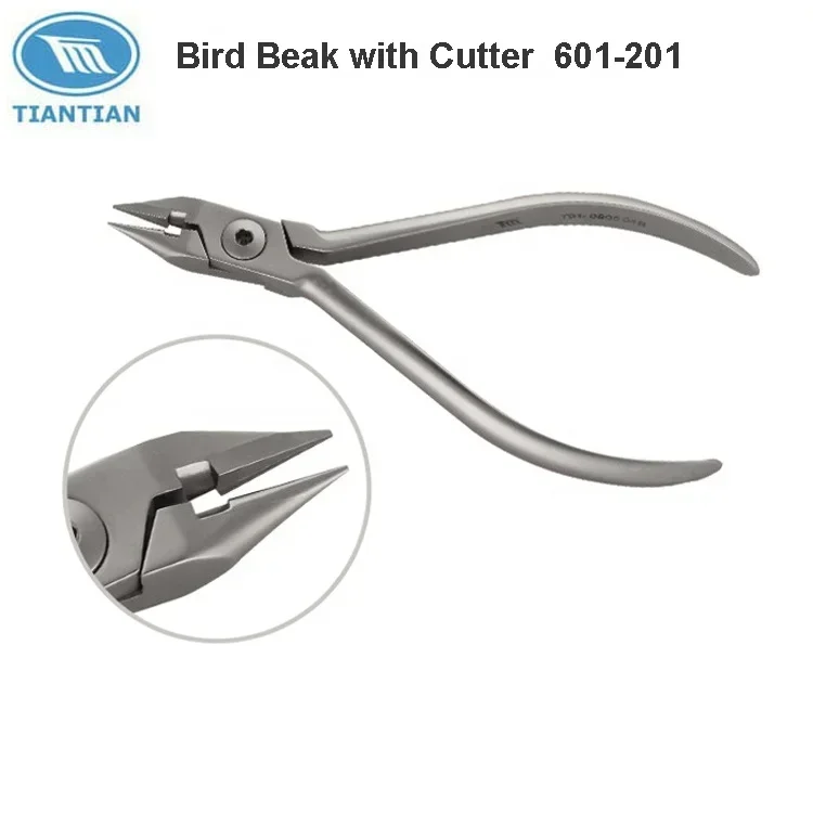 Dentalsequipment orthodontic instruments Pliers Distal End Cutter TC Hard Wire Cutter Bird Beak Pliers