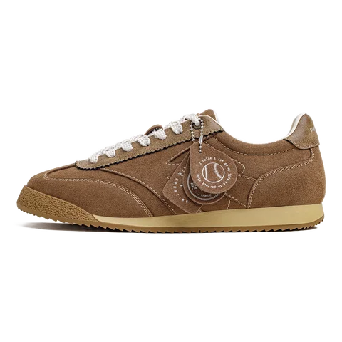 Maden Men‘s Retro Dark Brown Running Shoes German Trainer Style Breathable Sneakers Casual Baseball Shoes for Gym Autumn/Winter