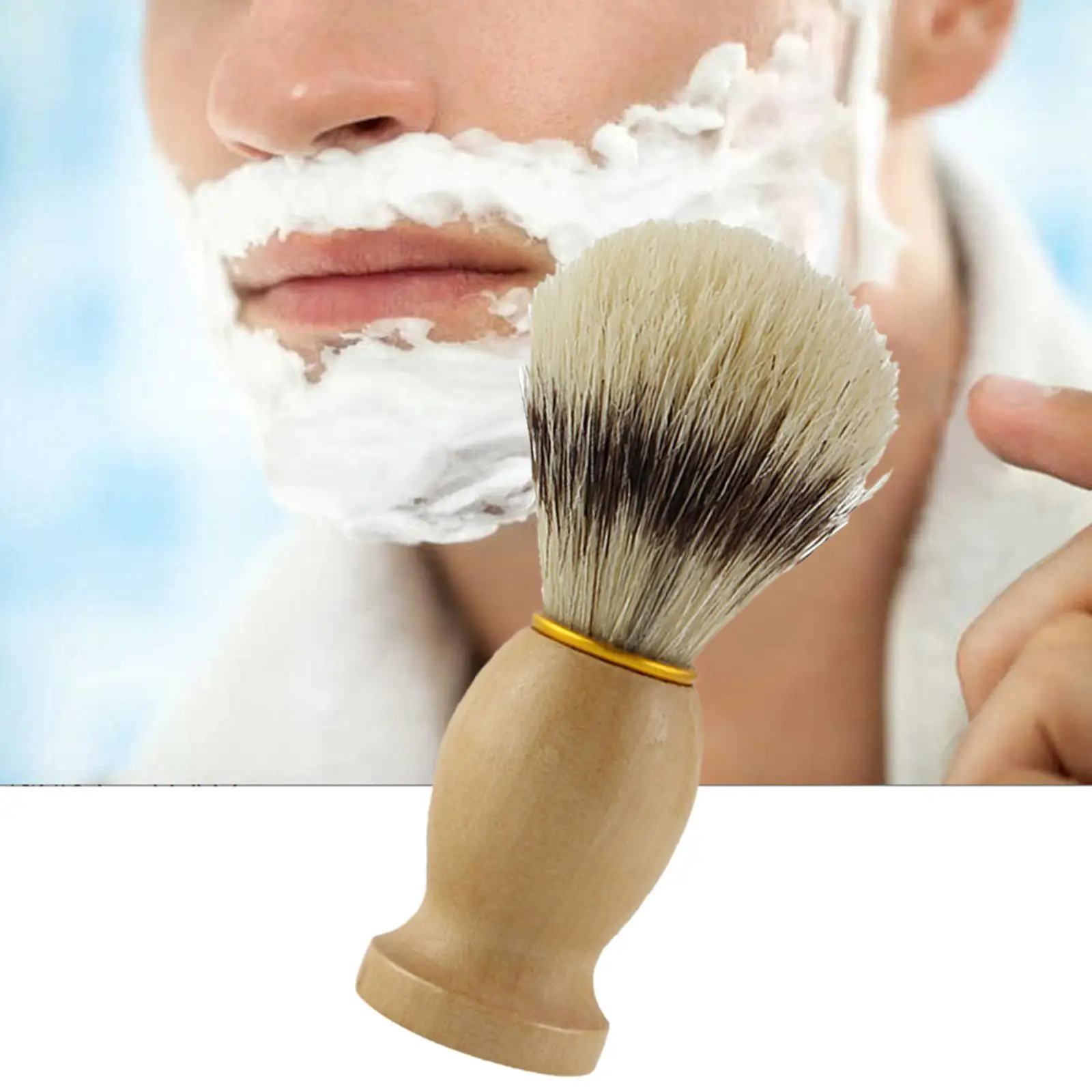 Men Shaving Brush Ergonomic Fast Lather Luxury Portable Travel Christmas Gifts