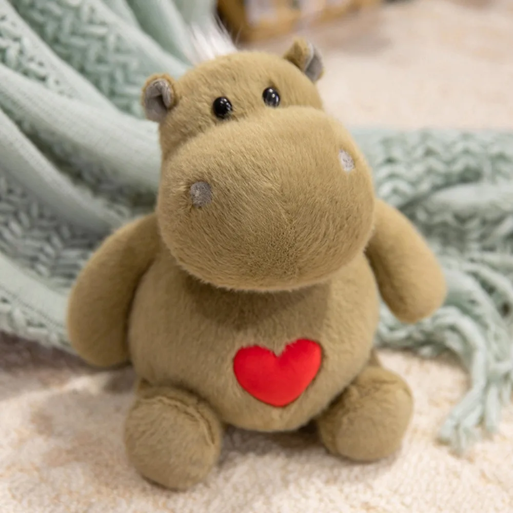 

PP Cotton Baby Hippo Plush Doll Fluffy Lovely Lilttle Ant Plush Toys Cute Soft Hippo&Ant Plush Pillow Children