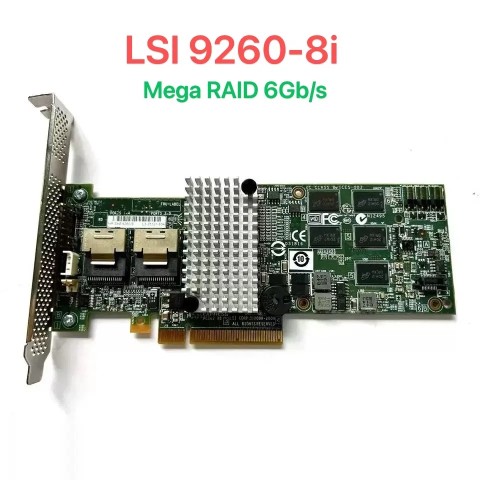 

New Broadcom Avago LSI MegaRAID SAS 9260-8i 6Gb/s 9260-8i 8 lane PCI Express 2.0 512M LSI MegaRaid Controller Card