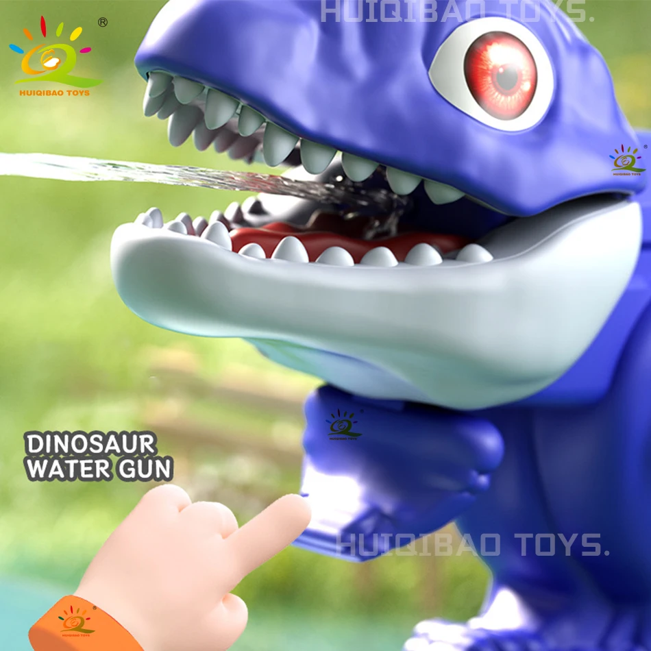 2025 子供漫画恐竜水鉄砲ピストル射撃おもちゃ夏の屋外遊び水動物スポーツビーチのおもちゃ男の子大人