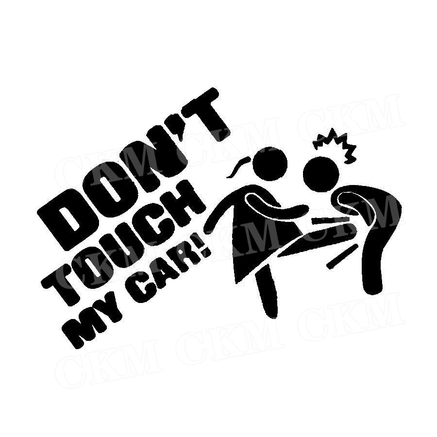 Car Sticker-Don't Touch My Car Creative Funny Personalized Car Decoration Stickers Car Beauty Window Glass Decoration