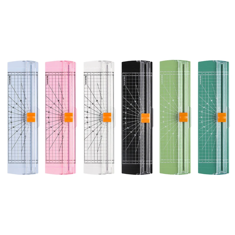 Триммер для бумаги на пластиковой основе, портативный мини-автомат для резки бумаги формата А4, ручная работа, книга, резак для фото, домашний офис, инструменты для художественных ремесел