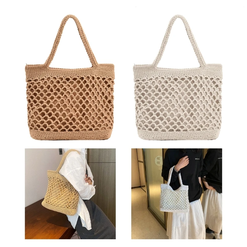 Bolso de mano versátil para mujer, bolso de mano de moda de verano para playa, actividades al aire libre y picnics