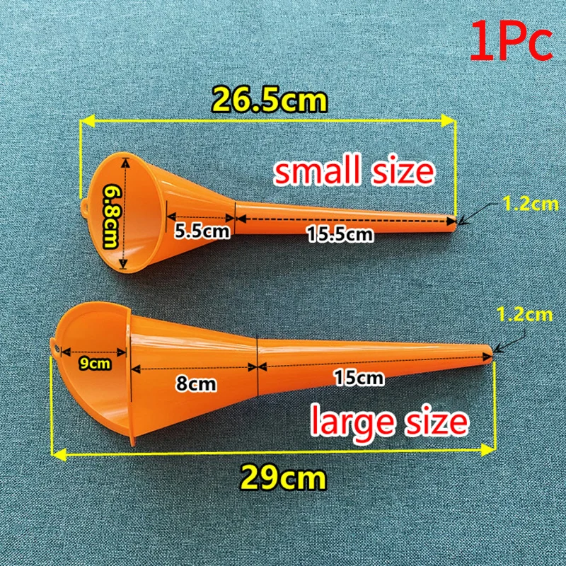 1Pc Car Long Stem Funnel Anti-splash  Oil Fuel Filling Tools Motorcycle Auto Refueling Accessories.