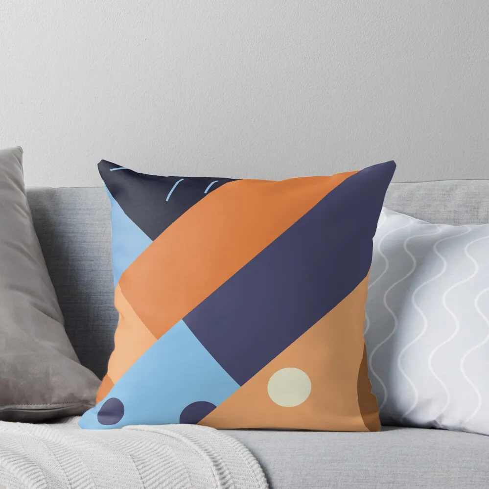 

Minimalist Artwork of the Heeler Family Throw Pillow luxury decor Pillow Cover