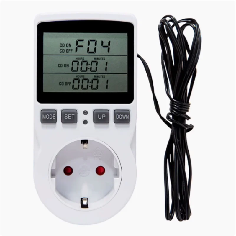Large screen European, American, and British regulations temperature controller countdown switch socket temperature switch
