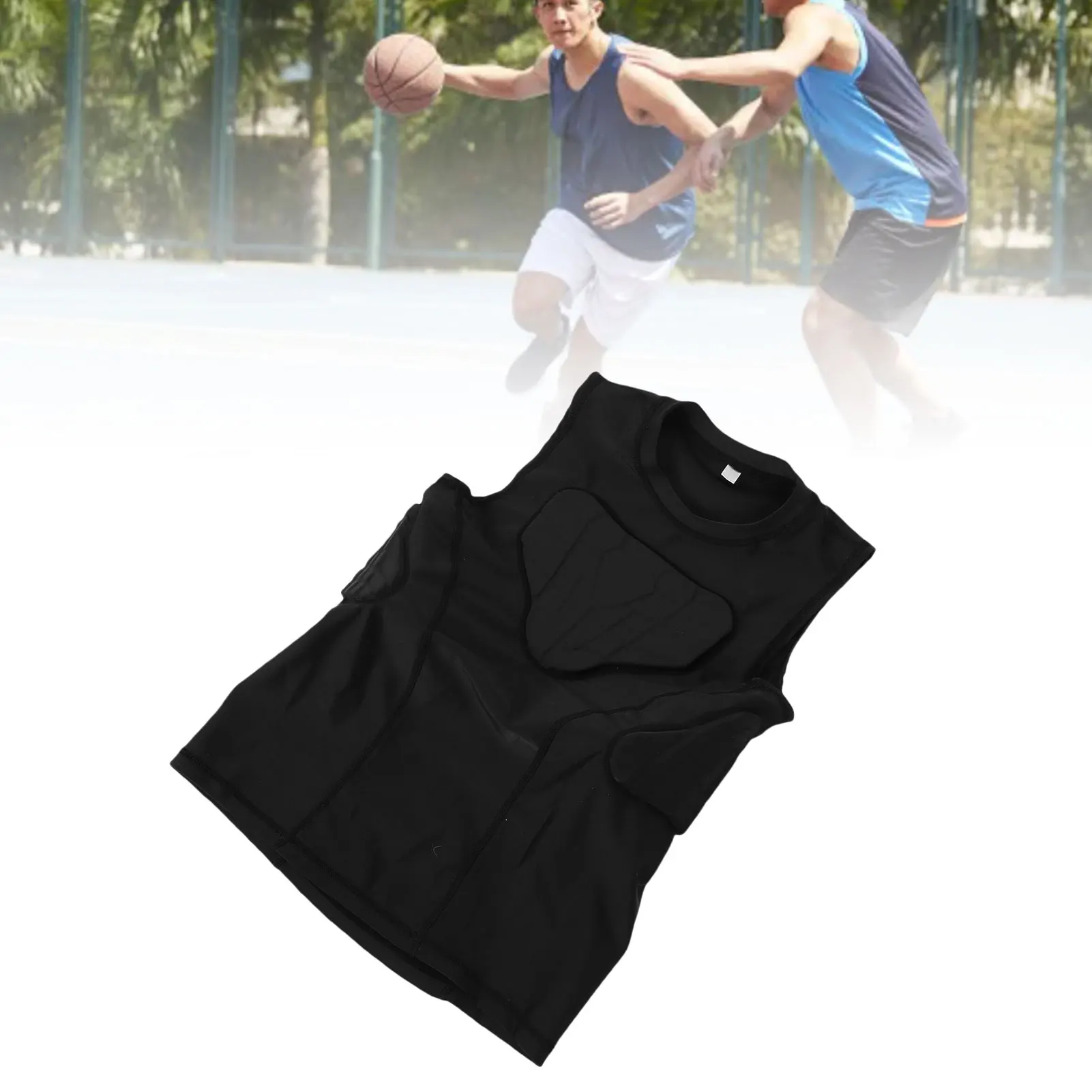 

Молодежный футбольный защитный жилет с подкладкой, утолщенный, противоударный, для детей, защита груди для баскетбола и спорта