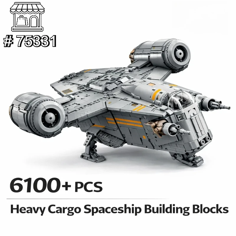 

Конструктор Bandai MOC 75331 «Космический корабль Razor Crest» (6187 деталей) – идеальный подарок для детей на Рождество и праздники