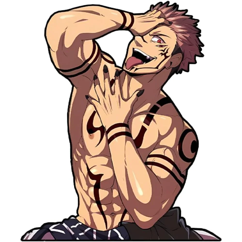 

Jujutsu Kaisen Anime Manga Colorful Decal Stickers for Cars Laptop Skateboard Wall Decor UV Resistant