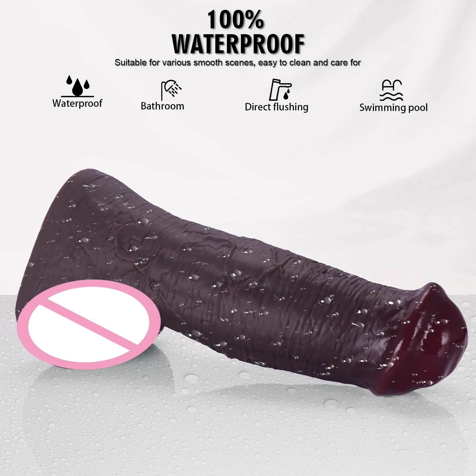 Silicone Soft Huge Black Horse Dildo Realistic Silicone Animal Genitals Penis Masturbation Suction Cup Dick Woman Anal Sex Toys view 5