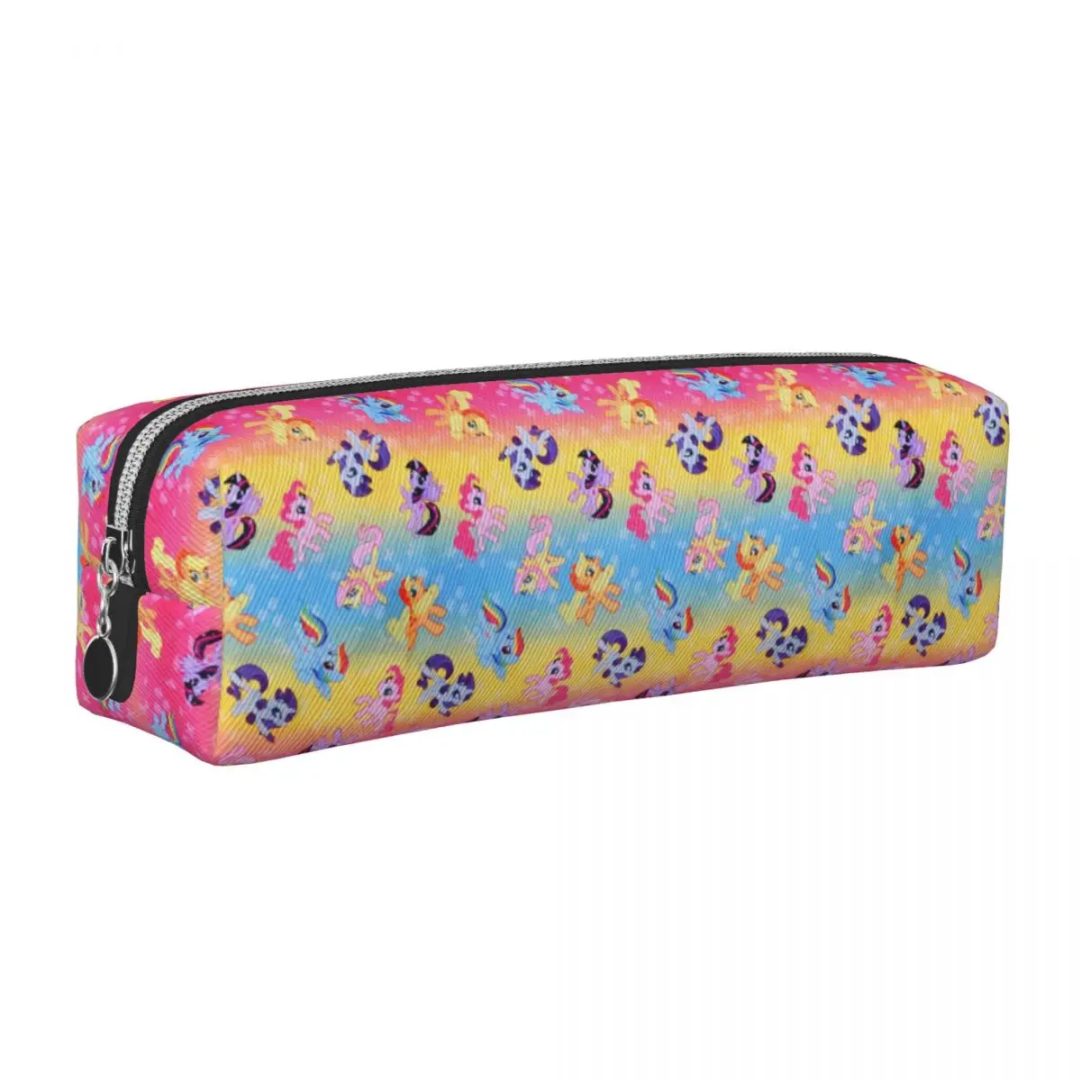 

Rainbow Ponies Cartoon Pencil Case Classic Pen Bag Girls Boys Large Storage School Supplies Cosmetic Pencilcases